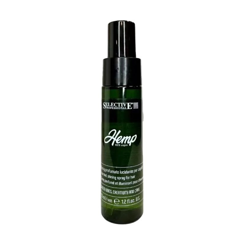 Парфум-спрей для волосся Selective Professional Hemp Scented Shinig Spray з миттєвим ефектом блиску, 35 мл